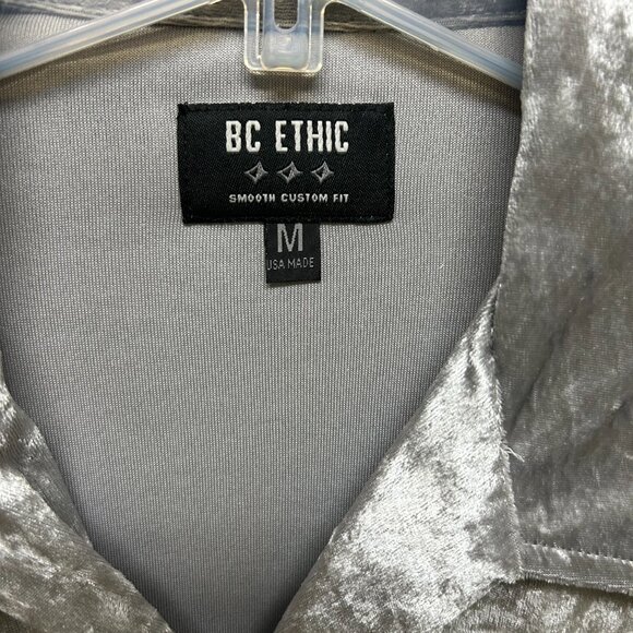 Vintage 90s BC Ethic Poly Button-Down Shirt - Picture 2 of 4